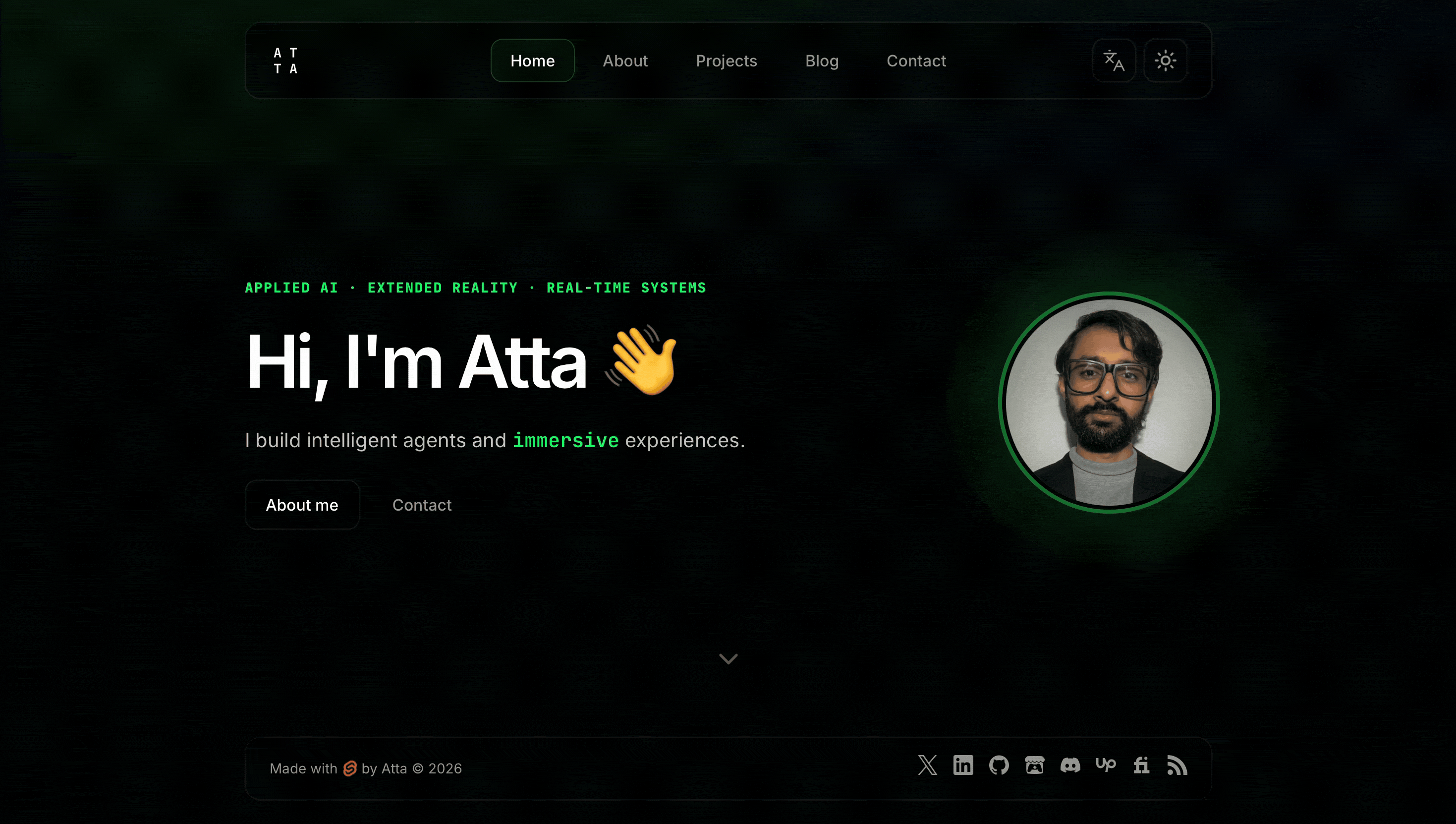 A floating animated arrow to solve false bottom on a website