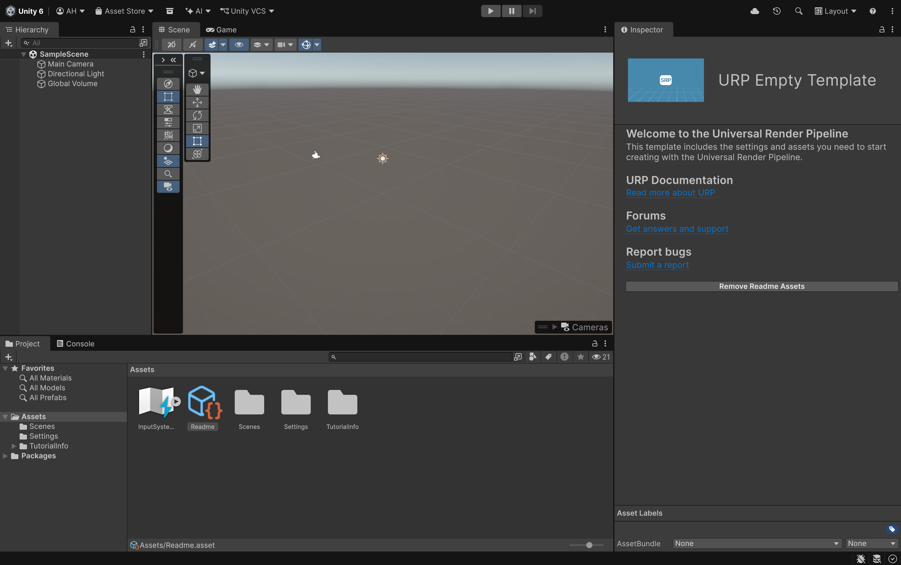 Unity's user interface